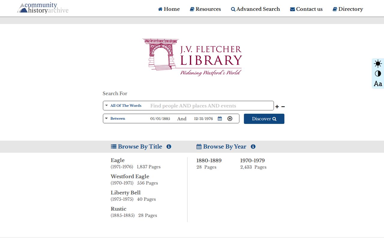 Westford city directory corroboration through Advantage Preservation newspapers